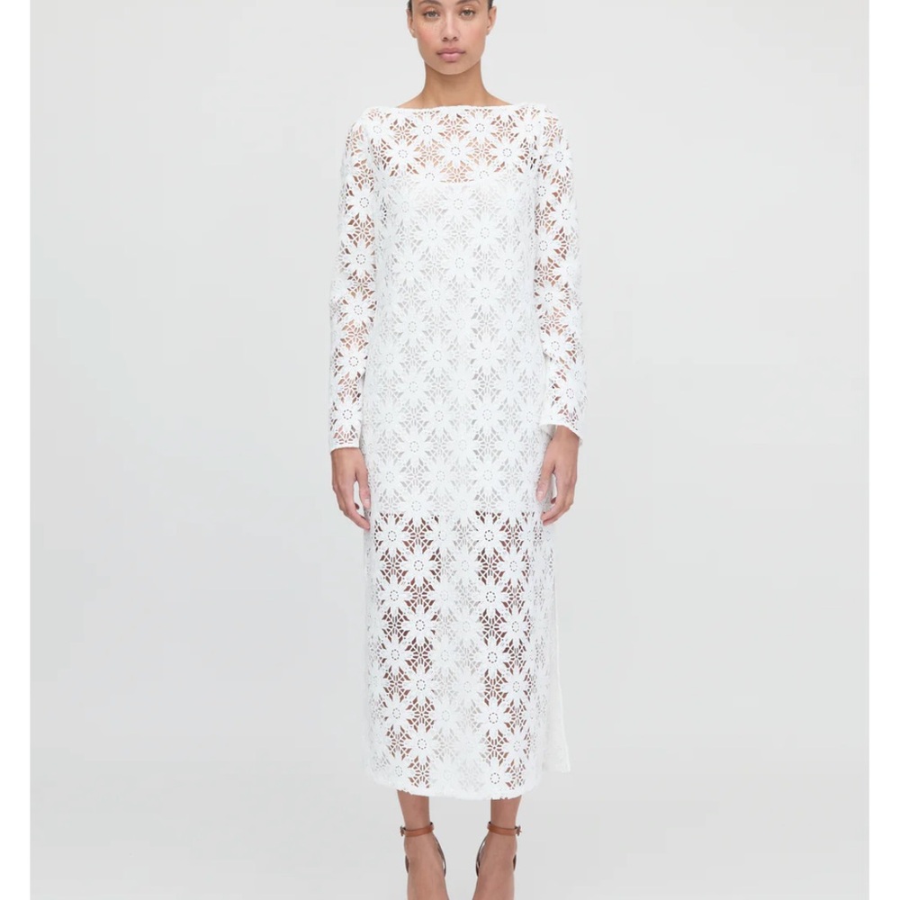 Hill House Eliza Crochet White Dress - Bridal Shower